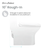 Swiss Madison SM-1T276 Carre One-Piece Square Toilet Dual Flush 1.1/1.6 gpf with 10" Rough - - White