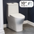 Swiss Madison SM-1T277 Sublime II One-Piece Round Toilet, 10" Rough-In 1.1/1.6 gpf - white