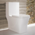 Swiss Madison SM-1T278 Concorde One-Piece Square Toilet Dual Flush 1.1/1.6 gpf with 10" Rough In
