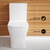 Swiss Madison SM-1T278 Concorde One-Piece Square Toilet Dual Flush 1.1/1.6 gpf with 10" Rough In