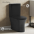 Swiss Madison SM-2T120MB Calice Two-Piece Elongated Rear Outlet Toilet Dual-Flush 0.8/1.28 gpf - Matte Black
