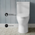 Swiss Madison SM-2T130 Classé Two-Piece Elongated Toilet Side Flush 1.28 gpf - White