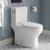 Swiss Madison SM-2T130 Classé Two-Piece Elongated Toilet Side Flush 1.28 gpf - White
