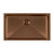 Whitehaus WHNPL3318-CO Noah Plus 16 gauge Single Bowl Linen Textured Undermount or Drop-in Sink Set - Copper