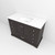 Lexora LD342248SGWQ000 Dukes 48" Espresso Single Vanity Cabinet, White Quartz Top, White Square Sink and no Mirror