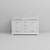 Lexora Dukes 60" White Double Vanity Cabinet, White Quartz Top, White Square Sinks and no Mirror