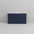 Lexora LD342260DEWQ000 Dukes 60" Navy Blue Double Vanity Cabinet, White Quartz Top, White Square Sinks and no Mirror