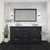 Lexora LD342260DGWQ000 Dukes 60" Espresso Double Vanity Cabinet, White Quartz Top, White Square Sinks and no Mirror