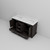 Lexora LD342260DGWQ000 Dukes 60" Espresso Double Vanity Cabinet, White Quartz Top, White Square Sinks and no Mirror