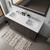 Lexora LD342260DGWQM58 Dukes 60" Espresso Double Vanity Cabinet, White Quartz Top, White Square Sinks and 58" Mirror