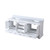 Lexora LD342280DAWQ000 Dukes 80" White Double Vanity Cabinet, White Quartz Top, White Square Sinks and no Mirror