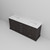 Lexora Dukes 80" Espresso Double Vanity Cabinet, White Quartz Top, White Square Sinks and no Mirror
