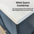 Lexora LD342284DEWQM34 Dukes 84" Navy Blue Double Vanity Cabinet, White Quartz Top, White Square Sinks and 34" Mirrors