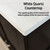 Lexora LD342284DGWQM34F Dukes 84" Espresso Double Vanity Cabinet, White Quartz Top, White Square Sinks and 34" Mirrors w/ Faucets
