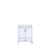 Lexora Jacques 30" White Single Vanity Cabinet, White Quartz Top, White Square Sink and no Mirror