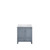 Lexora LJ342230SBWQ000 Jacques 30" Dark Grey Single Vanity Cabinet, White Quartz Top, White Square Sink and no Mirror