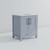 Lexora Jacques 30" Dark Grey Single Vanity Cabinet, White Quartz Top, White Square Sink and no Mirror