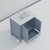 Lexora LJ342230SBWQ000 Jacques 30" Dark Grey Single Vanity Cabinet, White Quartz Top, White Square Sink and no Mirror