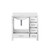 Lexora Jacques 36" White Single Vanity Cabinet, White Quartz Top, White Square Sink and no Mirror - Left Version