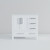 Lexora LJ342236SAWQ000L Jacques 36" White Single Vanity Cabinet, White Quartz Top, White Square Sink and no Mirror - Left Version