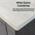 Lexora LJ342236SDWQ000R Jacques 36" Distressed Grey Single Vanity Cabinet, White Quartz Top, White Square Sink and no Mirror - Right Version