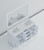 Lexora LJ342260DAWQM58 Jacques 60" White Double Vanity Cabinet, White Quartz Top, White Square Sinks and 58" Mirror