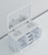 Lexora Jacques 60" White Double Vanity Cabinet, White Quartz Top, White Square Sinks and 58" Mirror w/ Faucets