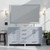 Lexora LJ342260DBWQM58F Jacques 60" Dark Grey Double Vanity Cabinet, White Quartz Top, White Square Sinks and 58" Mirror w/ Faucets Lexora LJ342260DBWQM58F Jacques 60" Dark Grey Double Vanity Cabinet, White Quartz Top, White Square Sinks and 58" Mirror w/ Faucets