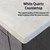 Lexora LJ342260DDWQ000 Jacques 60" Distressed Grey Double Vanity Cabinet, White Quartz Top, White Square Sinks and no Mirror