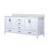 Lexora LJ342272DAWQ000 Jacques 72" White Double Vanity Cabinet, White Quartz Top, White Square Sinks and no Mirror