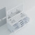 Lexora LJ342272DAWQM70F Jacques 72" White Double Vanity Cabinet, White Quartz Top, White Square Sinks and 70" Mirror w/ Faucets