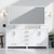 Lexora LJ342272DAWQM70F Jacques 72" White Double Vanity Cabinet, White Quartz Top, White Square Sinks and 70" Mirror w/ Faucets Lexora LJ342272DAWQM70F Jacques 72" White Double Vanity Cabinet, White Quartz Top, White Square Sinks and 70" Mirror w/ Faucets
