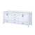 Lexora LJ342280DAWQ000 Jacques 80" White Double Vanity Cabinet, White Quartz Top, White Square Sinks and no Mirror