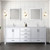 Lexora LJ342280DAWQ000 Jacques 80" White Double Vanity Cabinet, White Quartz Top, White Square Sinks and no Mirror