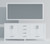 Lexora LJ342280DAWQM30 Jacques 80" White Double Vanity Cabinet, White Quartz Top, White Square Sinks and 30" Mirrors