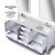 Lexora LJ342280DAWQM30F Jacques 80" White Double Vanity Cabinet, White Quartz Top, White Square Sinks and 30" Mirrors w/ Faucets