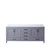 Lexora Jacques 80" Dark Grey Double Vanity Cabinet, White Quartz Top, White Square Sinks and no Mirror