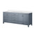 Lexora LJ342280DBWQ000 Jacques 80" Dark Grey Double Vanity Cabinet, White Quartz Top, White Square Sinks and no Mirror