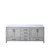 Lexora LJ342280DDWQ000 Jacques 80" Distressed Grey Double Vanity Cabinet, White Quartz Top, White Square Sinks and no Mirror