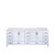 Lexora LJ342284DAWQ000 Jacques 84" White Double Vanity Cabinet, White Quartz Top, White Square Sinks and no Mirror