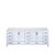Lexora Jacques 84" White Double Vanity Cabinet, White Quartz Top, White Square Sinks and no Mirror