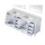 Lexora LJ342284DAWQM34 Jacques 84" White Double Vanity Cabinet, White Quartz Top, White Square Sinks and 34" Mirrors