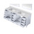 Lexora Jacques 84" White Double Vanity Cabinet, White Quartz Top, White Square Sinks and 34" Mirrors