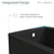 Swiss Madison SM-AB549MB Voltaire 54" X 30" Left-Hand Drain Alcove Bathtub with Apron - Matte Black