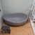 Alfi ABCO63TUB 63" Solid Concrete Gray Matte Oval Bathtub