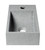 ALFI 16" x 9" Small Rectangular Solid Concrete Gray Matte Wall Mounted Bathroom Sink - ABCO108
