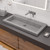 Alfi ABCO40TR 40" x 19" Solid Concrete Gray Matte Trough Sink for the Bathroom