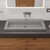Alfi ABCO40TR 40" x 19" Solid Concrete Gray Matte Trough Sink for the Bathroom