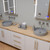 ALFI 7 Piece Solid Concrete Gray Matte Bathroom Accessory Set - ABCO1023