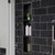 Alfi ABNP0836-BB 8" x 36" Brushed Black PVD Stainless Steel Vertical Triple Shelf Shower Niche